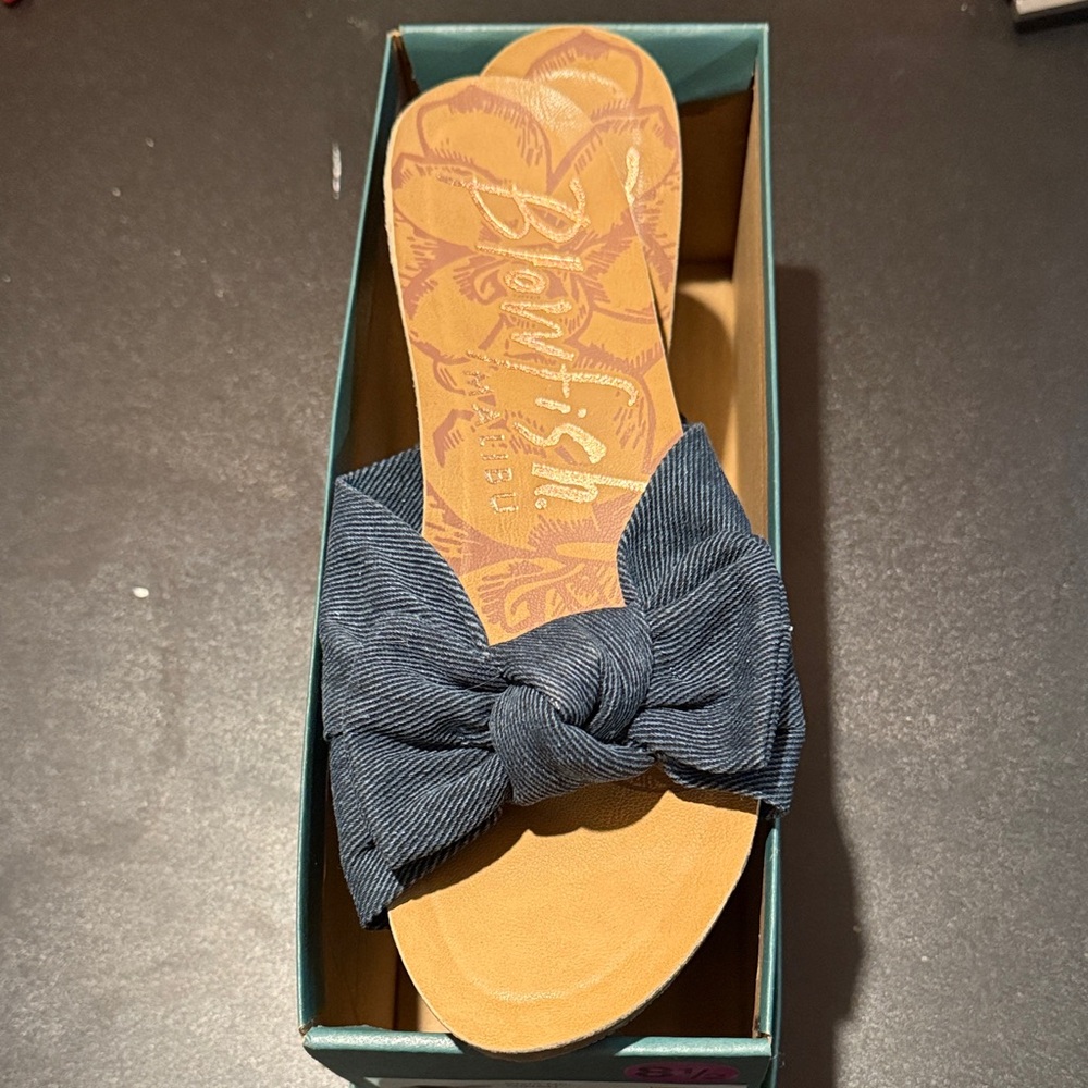 Blowfish Women's Blue Bow Sandals